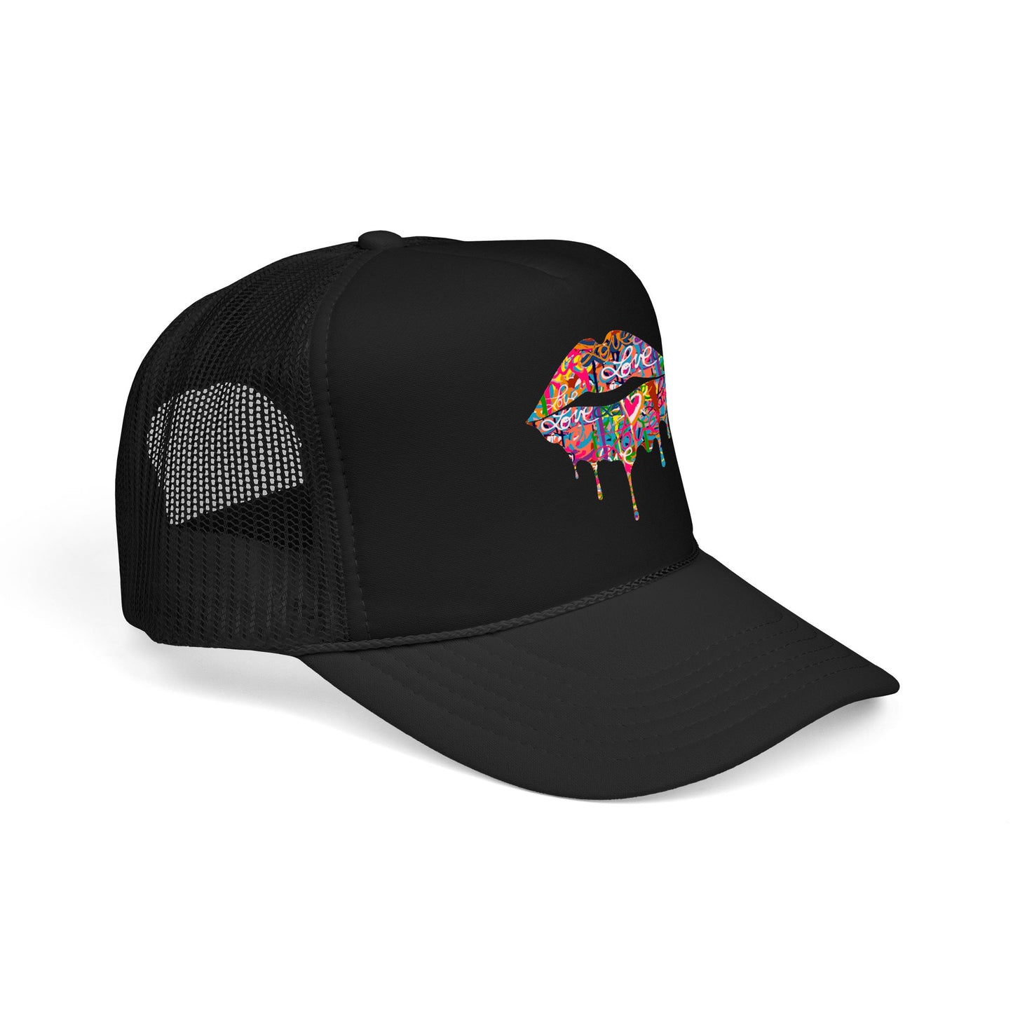 
                  
                    Graffiti Drip Lips Trucker Hat
                  
                