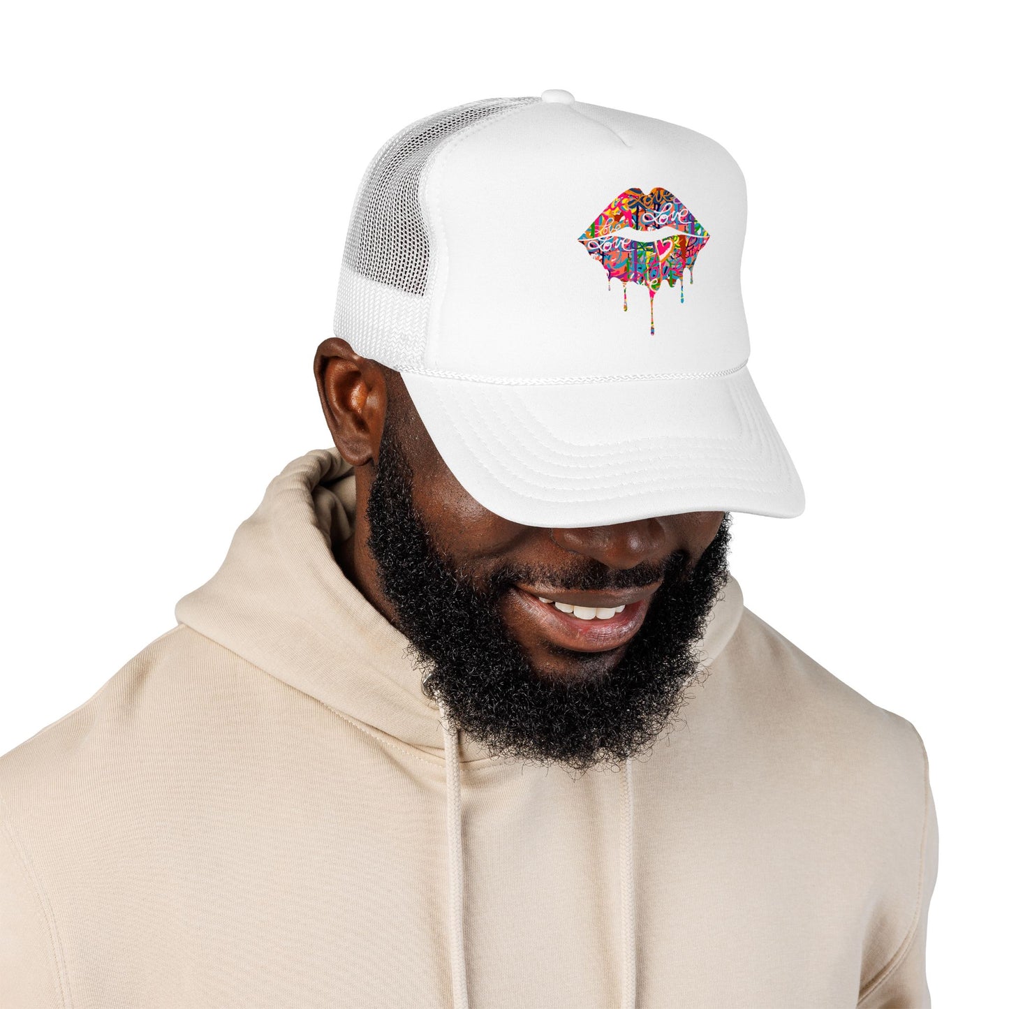 
                  
                    Graffiti Drip Lips Trucker Hat
                  
                