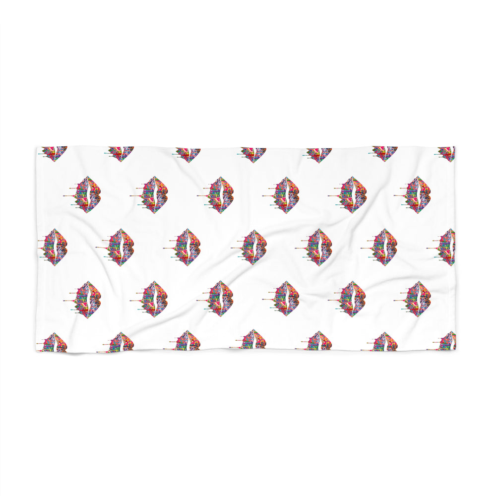 Lips-Beach Towel