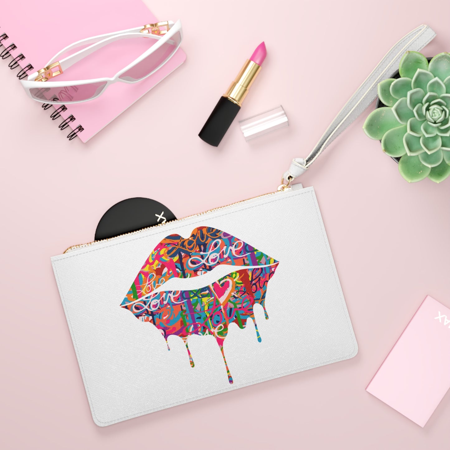 
                  
                    Drippy Rainbow Lips Clutch
                  
                