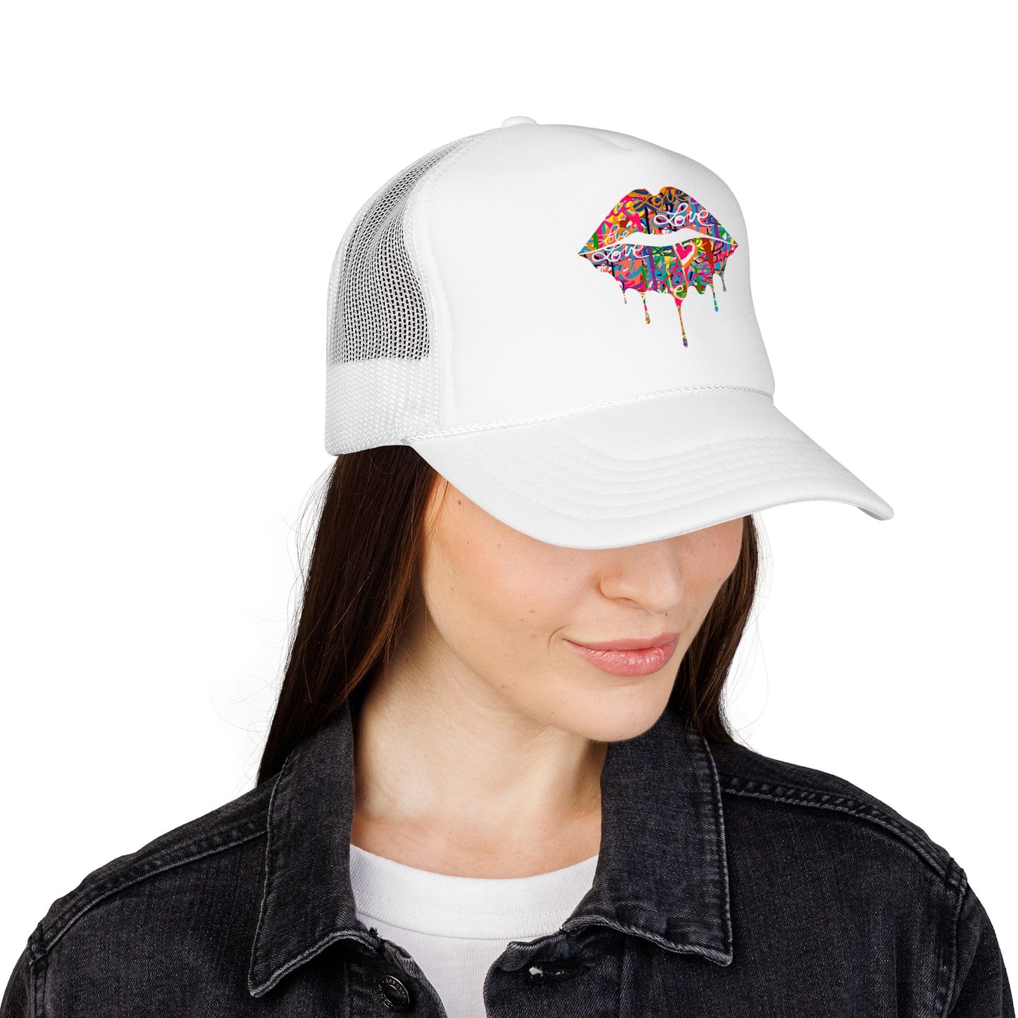 
                  
                    Graffiti Drip Lips Trucker Hat
                  
                