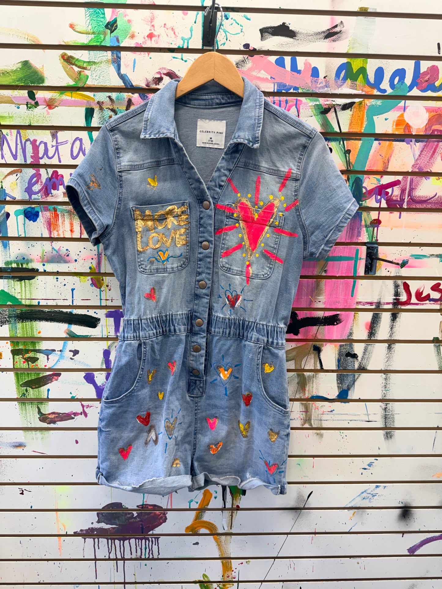 
                  
                    More Love Denim Romper
                  
                