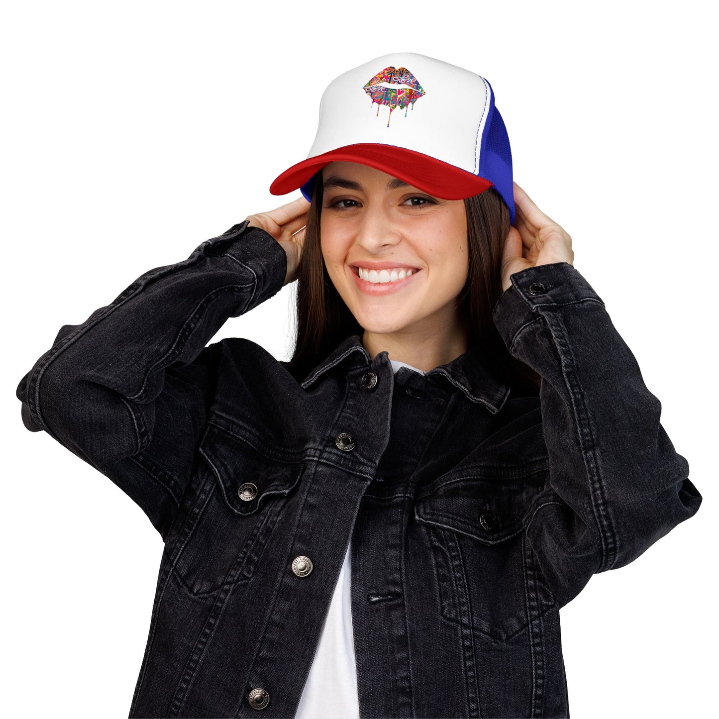 
                  
                    Graffiti Drip Lips Trucker Hat
                  
                