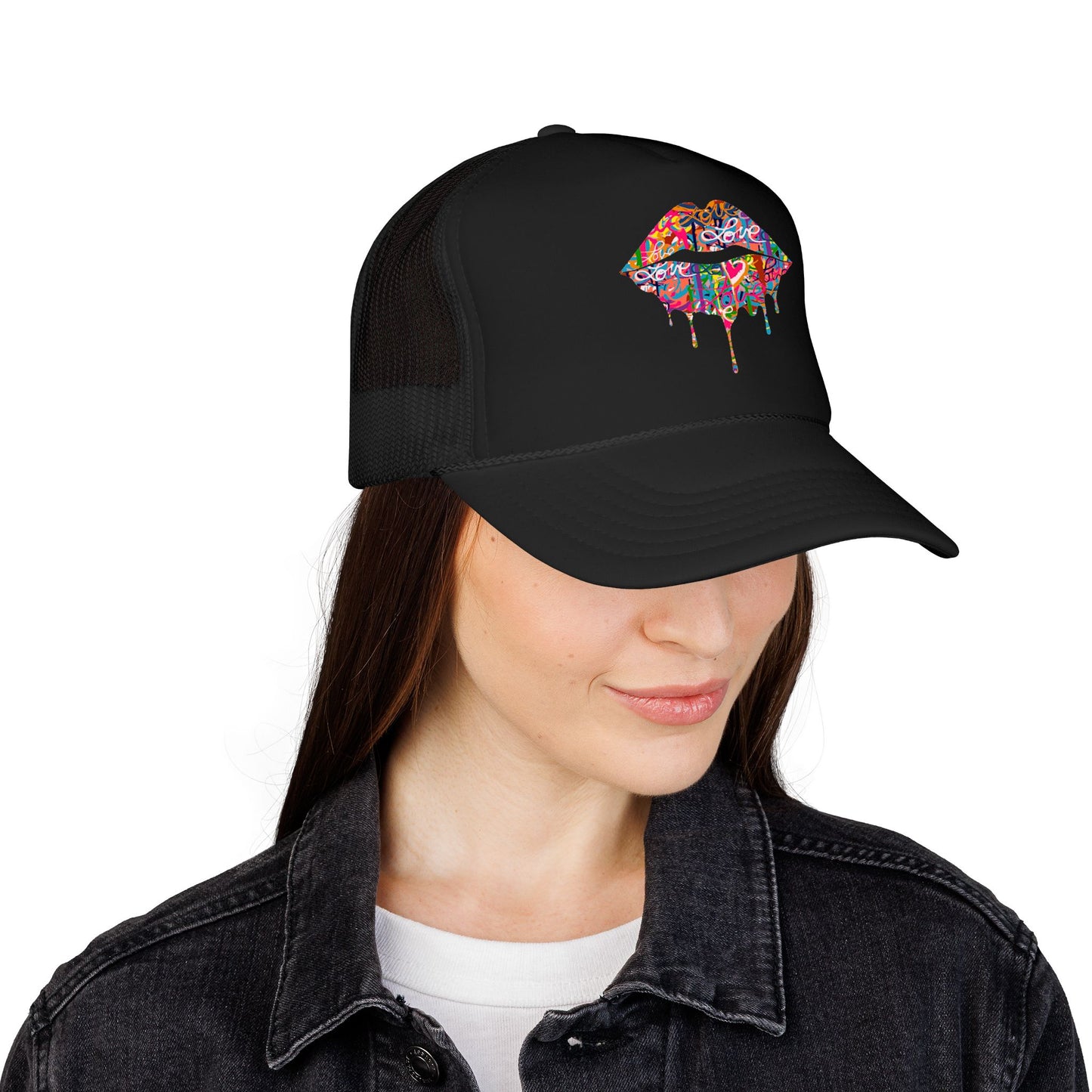 
                  
                    Graffiti Drip Lips Trucker Hat
                  
                
